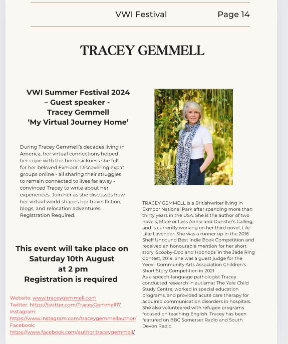 Tracey Gemmell VWI Summer Festival 2024