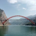 A bridge across The Yangtze River, China